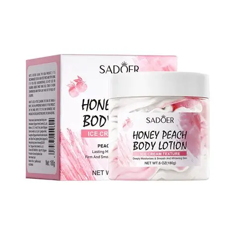HONEY PEACH BODY LOTION ICE CREAM TEXTURE