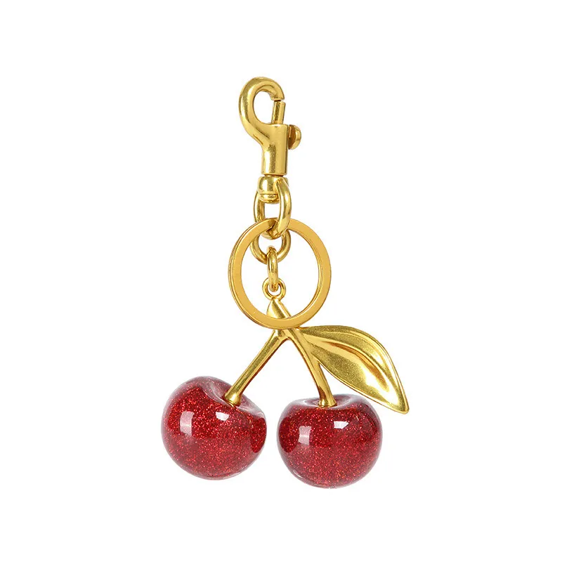 LLAVERO CEREZA PURPURE ROJO