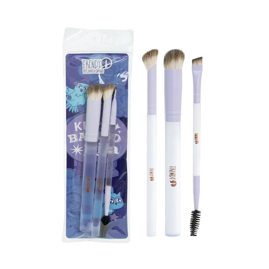KIT DE BROCHAS BASICO LILA TRENDY LOCURA